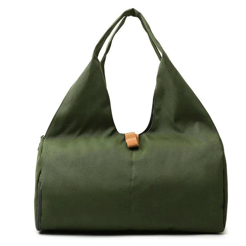 Women'S Multi-Purpose Sports Bag - Waterproof with Shoe Pocket for Yoga, Gym, and Travel.