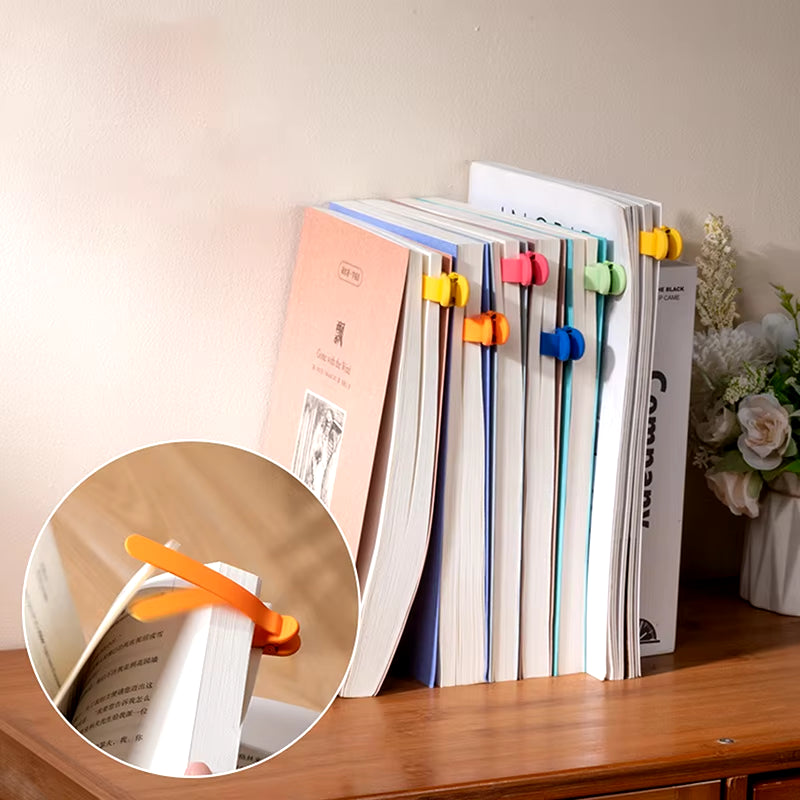 1/3/6Pcs Smart Bookmark Silicone Book Mark Book Spare Parts Accessories Parts for Reading Lovers Bookmarks for Men Women.