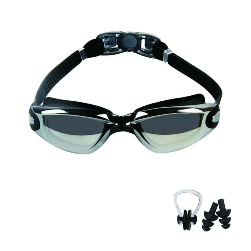 Swimming Goggles for Men & Women – Anti-Fog UV Protection, Waterproof, Adjustable Silicone Swim Goggles for Adults & Kids.