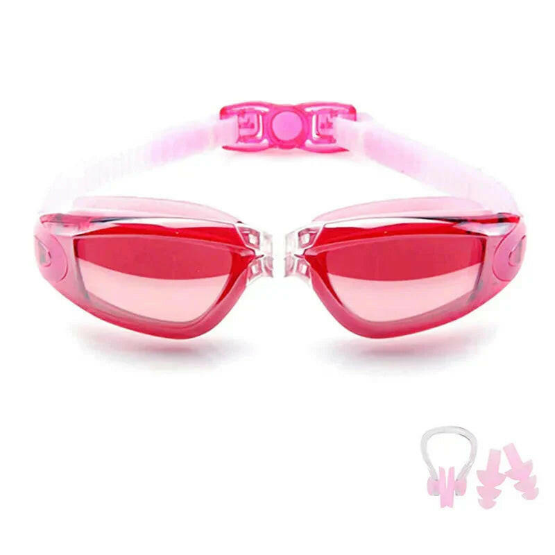 Swimming Goggles for Men & Women – Anti-Fog UV Protection, Waterproof, Adjustable Silicone Swim Goggles for Adults & Kids.