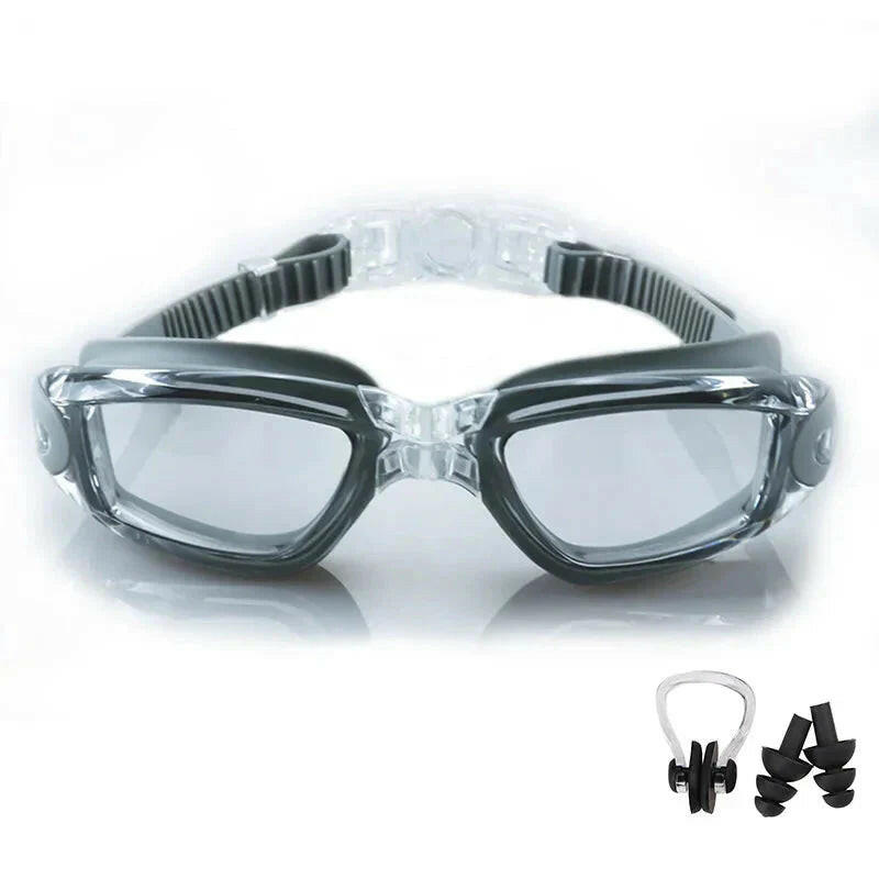 Swimming Goggles for Men & Women – Anti-Fog UV Protection, Waterproof, Adjustable Silicone Swim Goggles for Adults & Kids.