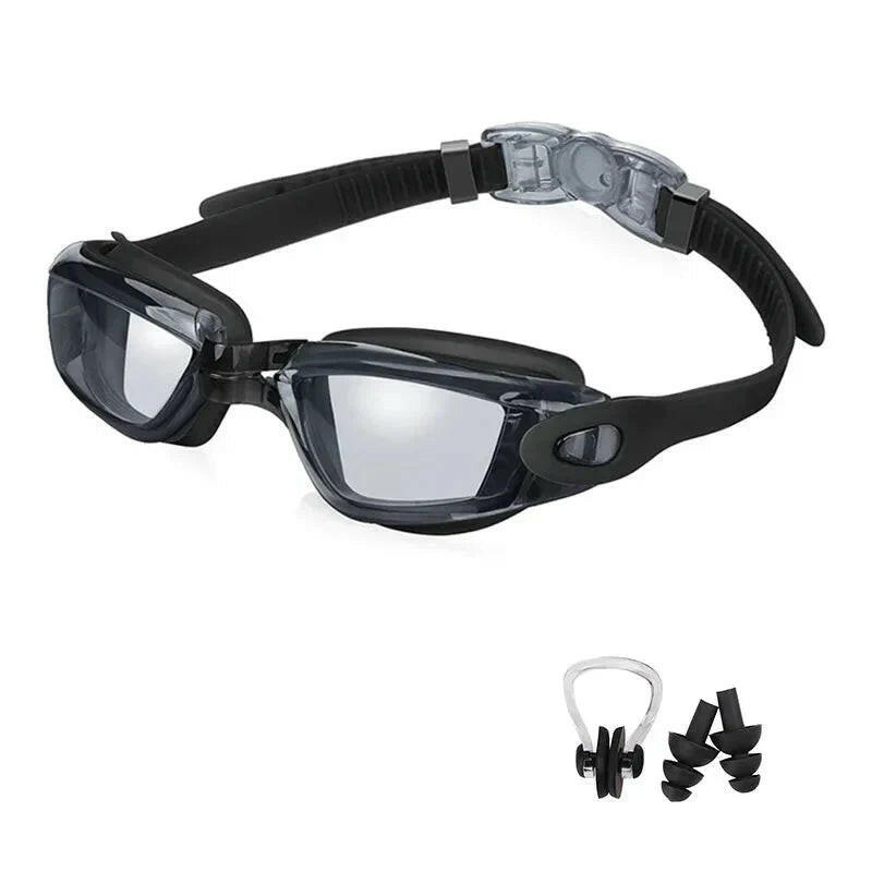 Swimming Goggles for Men & Women – Anti-Fog UV Protection, Waterproof, Adjustable Silicone Swim Goggles for Adults & Kids.