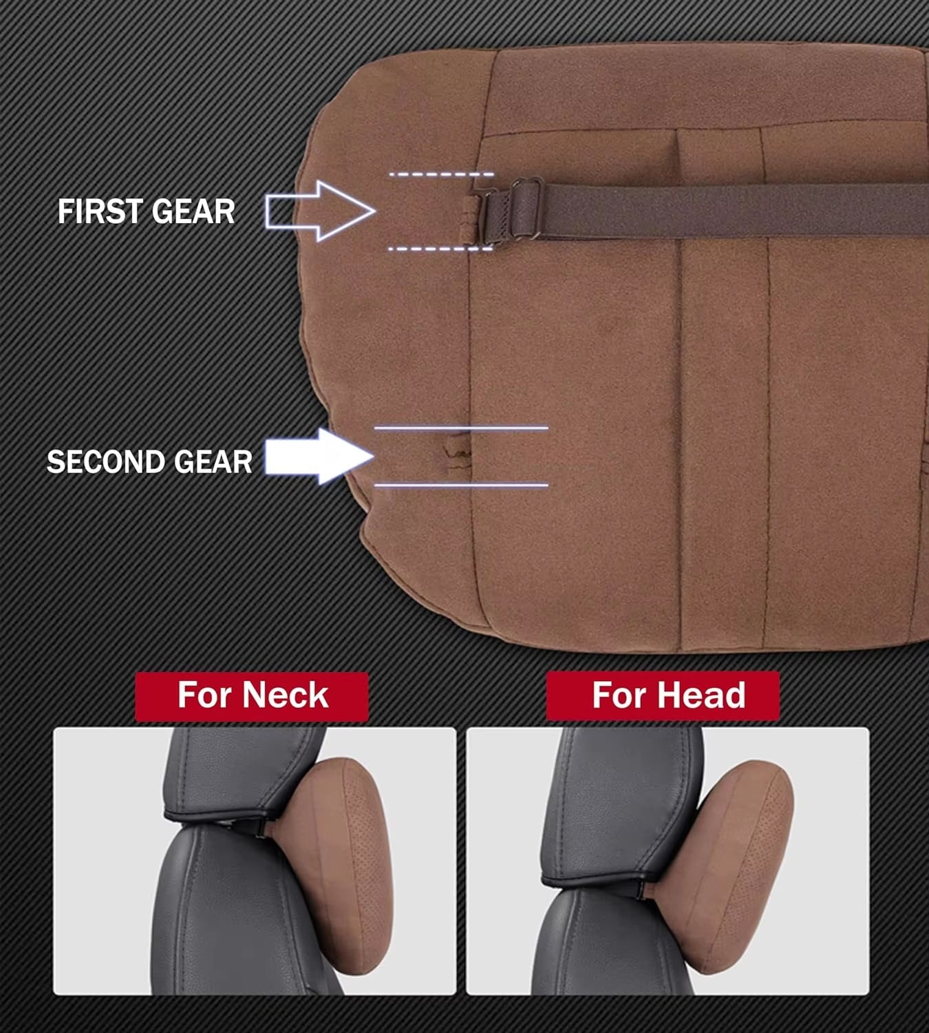 Car Neck Pillow Car Seat Headrest Pillow Auto Memory Cotton Protector Cushion for Universal Car Head Support for Gaming Chair.
