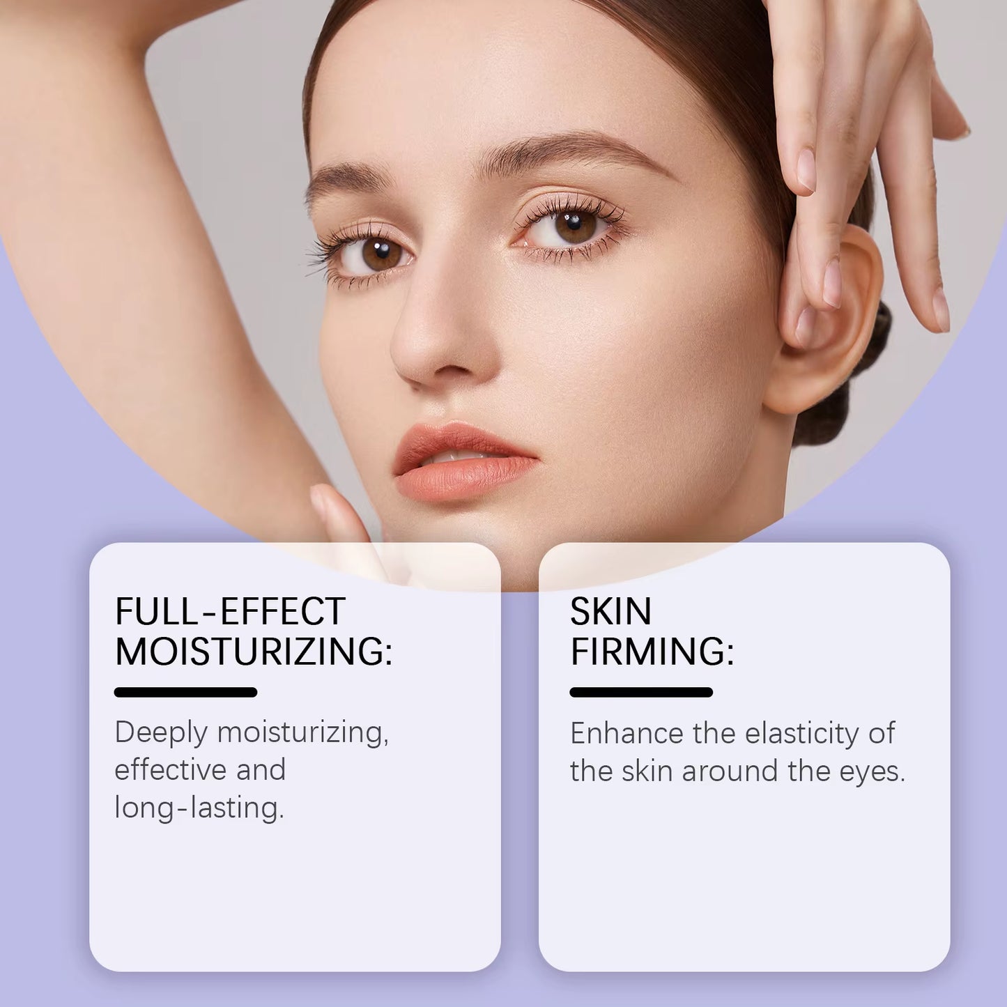Effective Moisturizing for the Eye Area, Daily Care, Radiant Skin, and Application of Bee Venom Eye Cream.