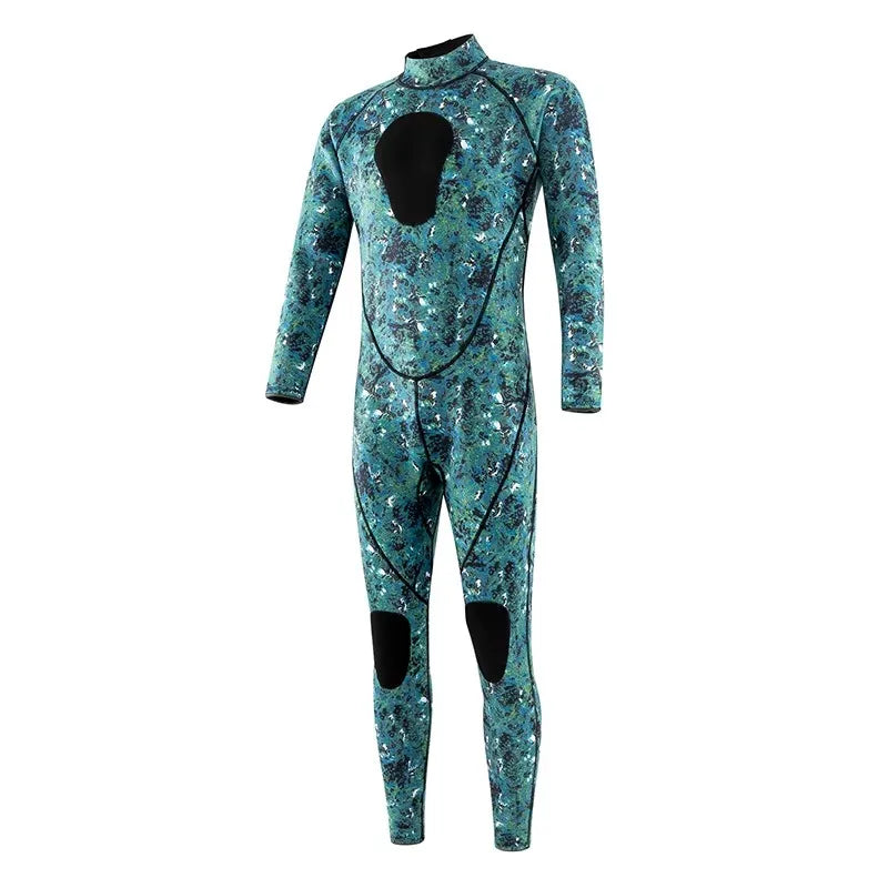 3Mm Spearfishing Wetsuits Neoprene Suits Fishing Diving Surfing Snorkeling Kayaking Camouflage Adult Full Body Thermal Keep Warm