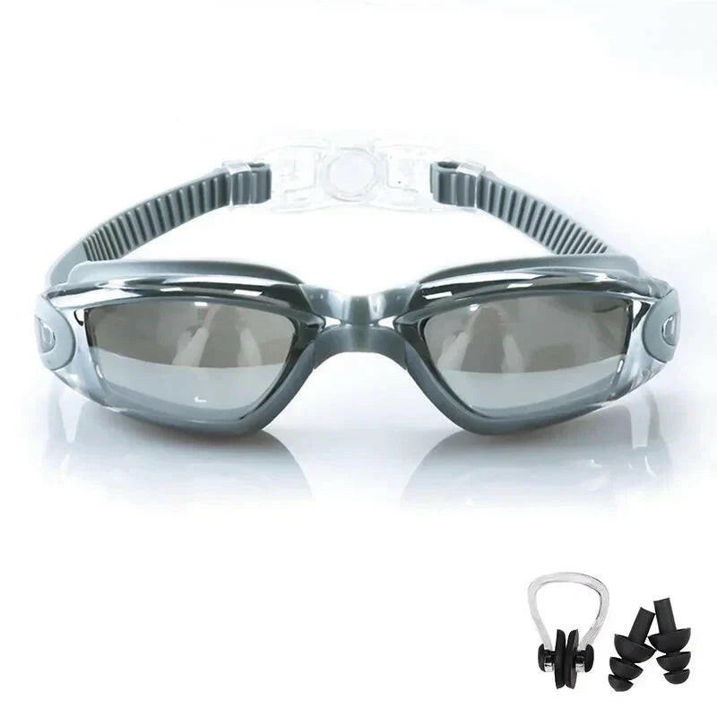 Swimming Goggles for Men & Women – Anti-Fog UV Protection, Waterproof, Adjustable Silicone Swim Goggles for Adults & Kids.