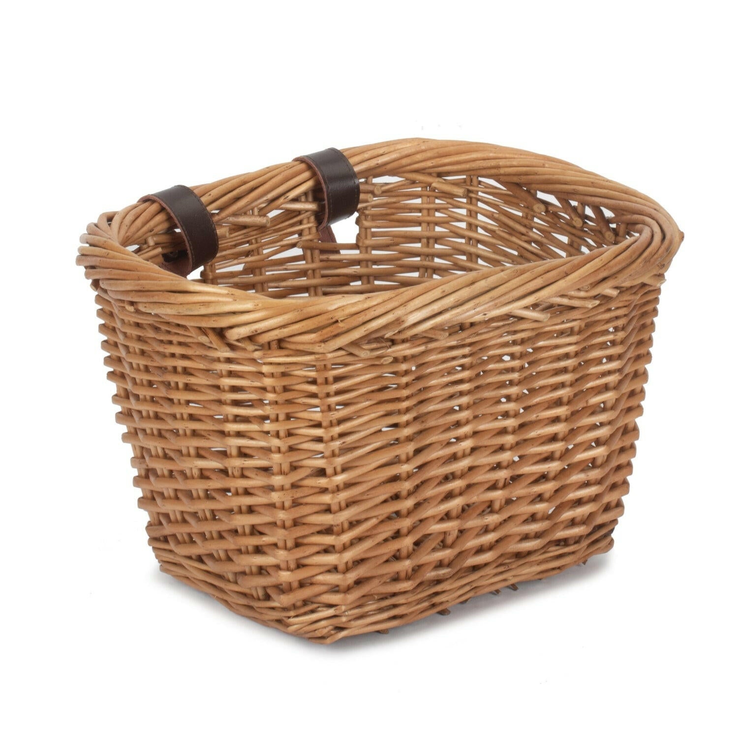 Rectangular Wicker Heritage Bicycle Basket.