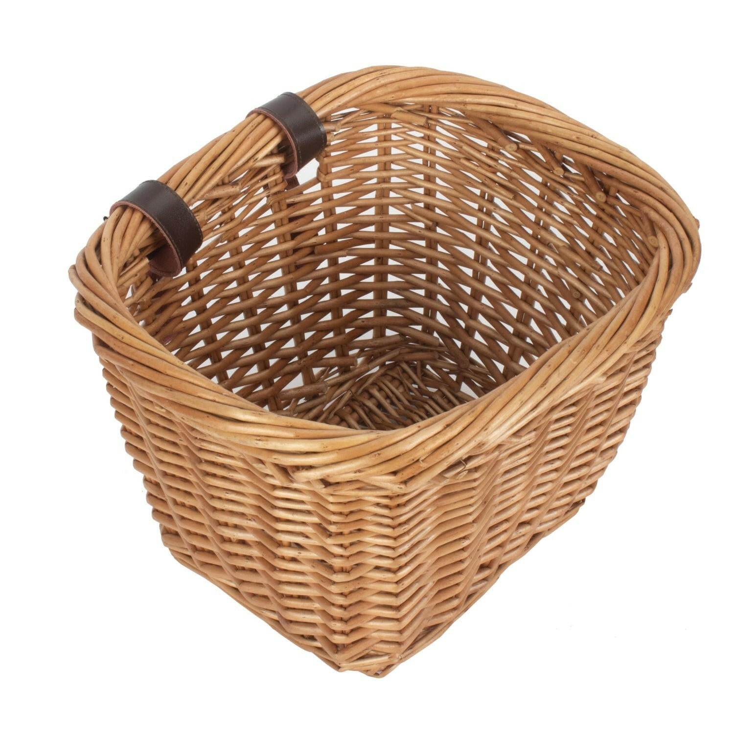 Rectangular Wicker Heritage Bicycle Basket.
