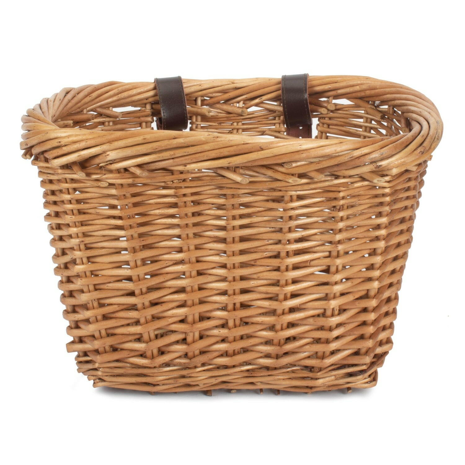 Rectangular Wicker Heritage Bicycle Basket.