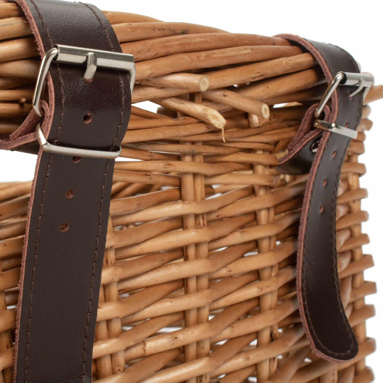 Rectangular Wicker Heritage Bicycle Basket.