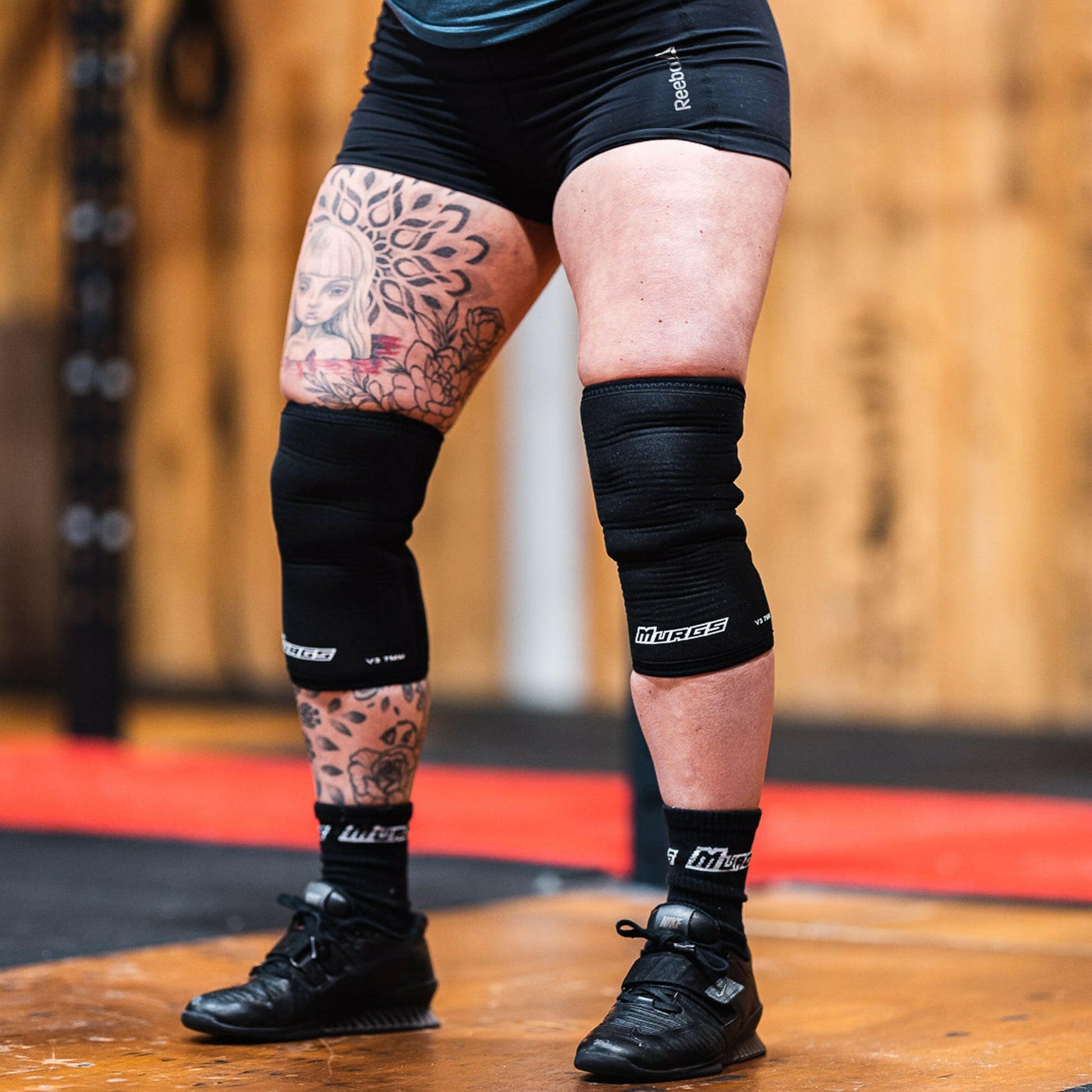 V3 7mm Knee Sleeves - Black (Pair).