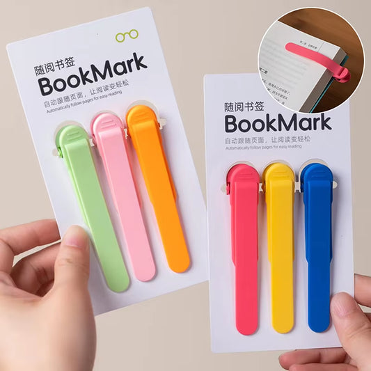 1/3/6Pcs Smart Bookmark Silicone Book Mark Book Spare Parts Accessories Parts for Reading Lovers Bookmarks for Men Women.