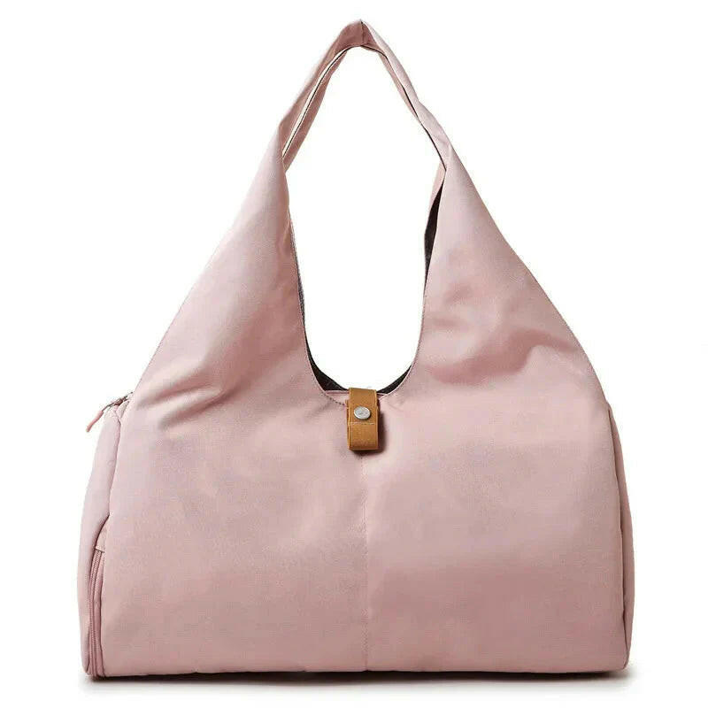 Women'S Multi-Purpose Sports Bag - Waterproof with Shoe Pocket for Yoga, Gym, and Travel.