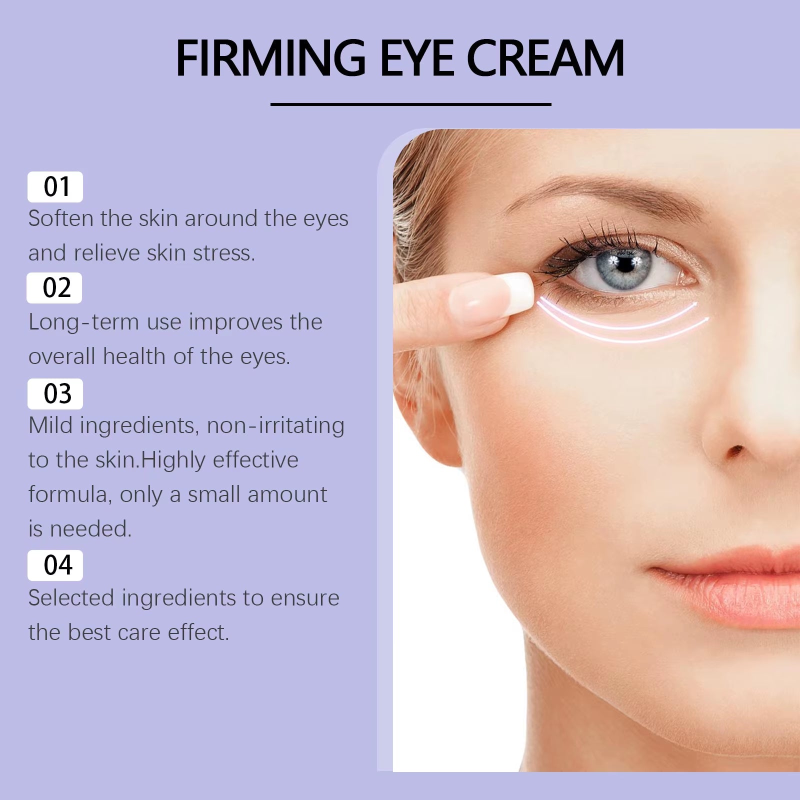 Effective Moisturizing for the Eye Area, Daily Care, Radiant Skin, and Application of Bee Venom Eye Cream.