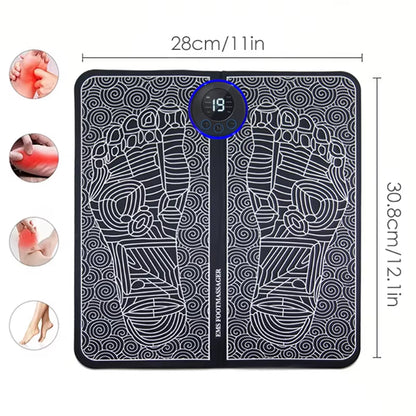 EMS Remote Foot Massager Rechargeable Massage Mat Foot Relaxation Pads Ele Ctric Foot Massage Tool to Relieve Sore Feet Fitness.