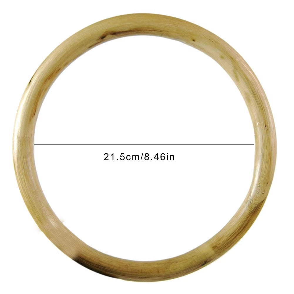Kung Fu Ring for Hand Wrist Strength Training Traditional Martial Arts Wooden Dummy Wing Chun Rattan Ring.