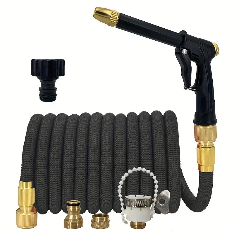 New Expandable Magic Hose High Pressure Car Wash Hose with Spray Gun Set Outdoor Watering Irrigation Tool Garden Hose