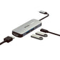 USB C 4 in 1 Hub Multifunction Adaptor with USB 2.0 Port, USB 3.0 Port, 100W PD USB C, HDMI Port