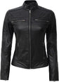 Motorcycle Leather Jacket for Women