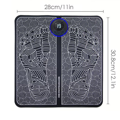 EMS Remote Foot Massager Rechargeable Massage Mat Foot Relaxation Pads Ele Ctric Foot Massage Tool to Relieve Sore Feet Fitness.