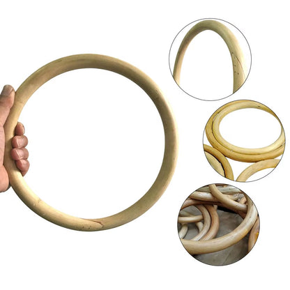 Kung Fu Ring for Hand Wrist Strength Training Traditional Martial Arts Wooden Dummy Wing Chun Rattan Ring.