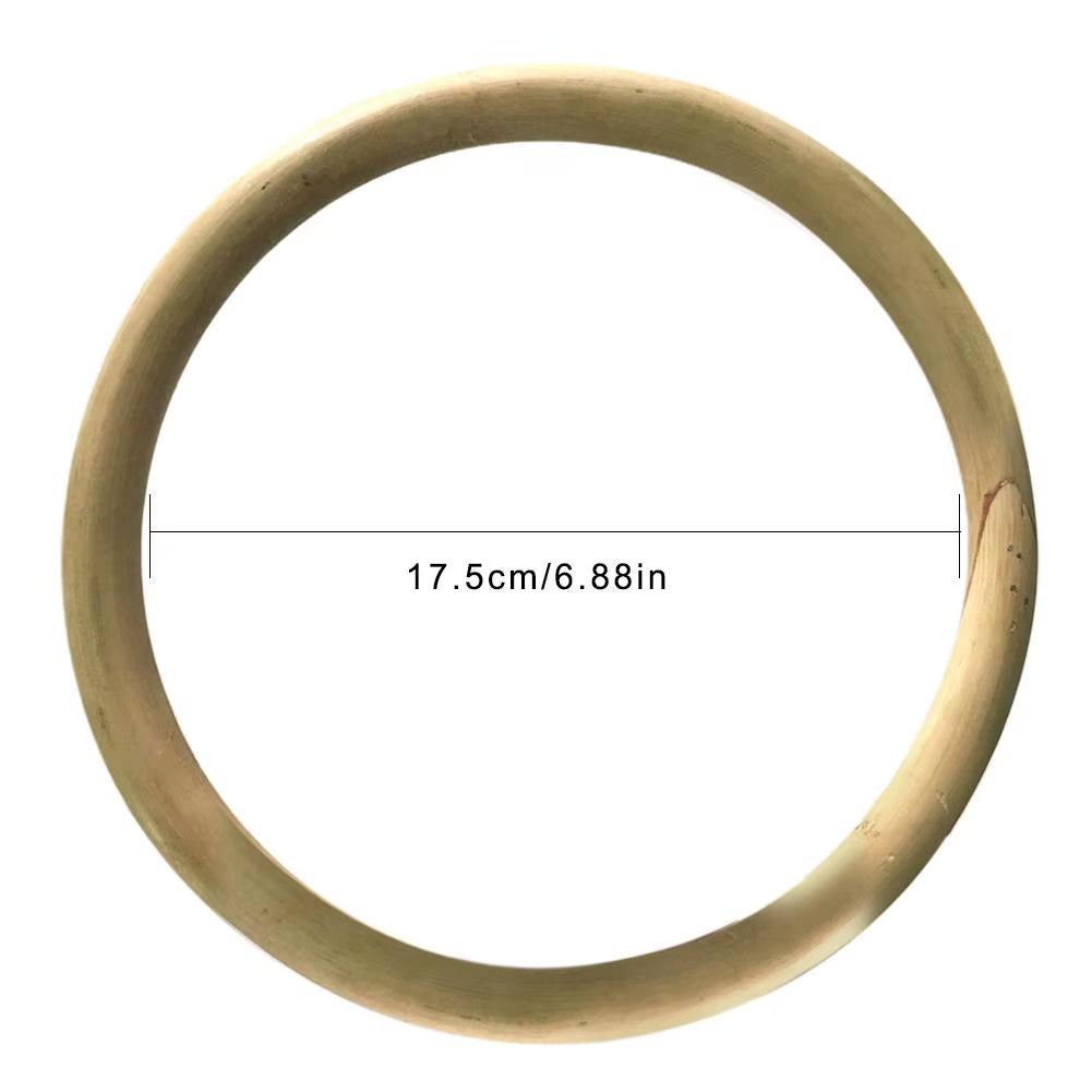Kung Fu Ring for Hand Wrist Strength Training Traditional Martial Arts Wooden Dummy Wing Chun Rattan Ring.