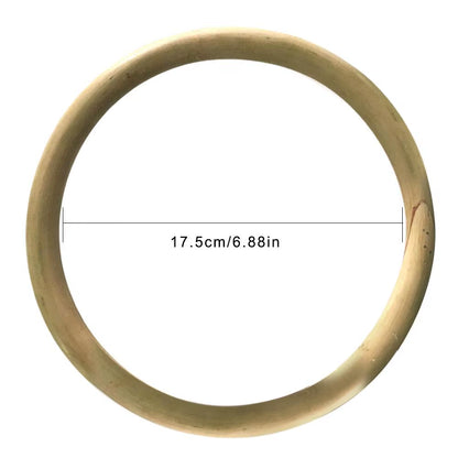 Kung Fu Ring for Hand Wrist Strength Training Traditional Martial Arts Wooden Dummy Wing Chun Rattan Ring.