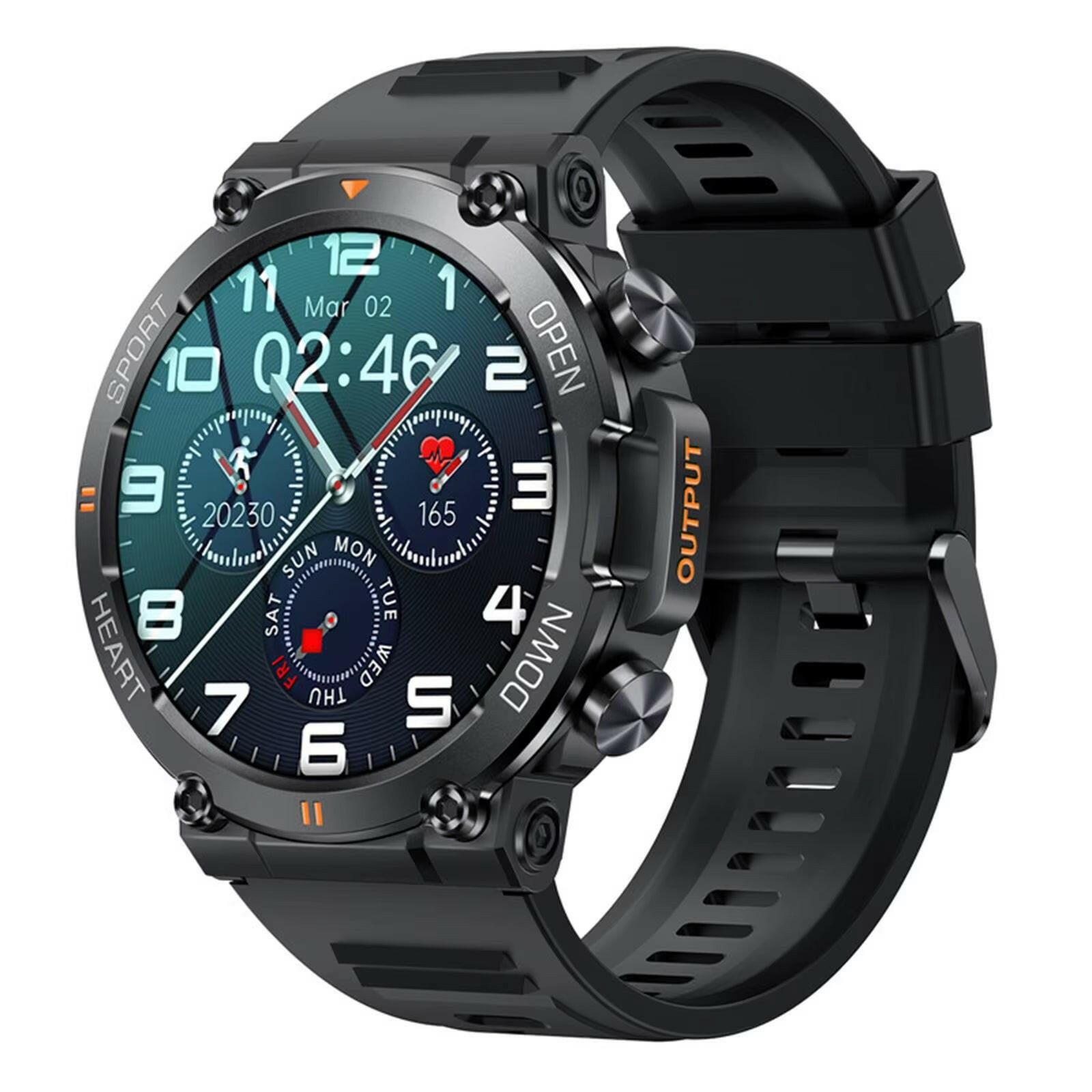 K56Pro Smart Watch for Men Heart Rate Blood Bluetooth Sport 400Mah Long Standby 1.39 Inch 360*360 HD Screen Outdoors Smartwatch.