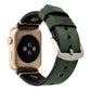 For Apple Watch Series 7 45mm / 6 & SE & 5 & 4 44mm / 42mm 3 & 2 & 1 Retro Hole Genuine Leather Wrist Watch Band, For 42mm