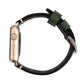 For Apple Watch Series 7 45mm / 6 & SE & 5 & 4 44mm / 42mm 3 & 2 & 1 Retro Hole Genuine Leather Wrist Watch Band, For 42mm
