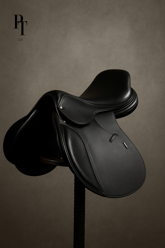 Black Close-Contact Show Jumping Saddle