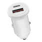 PD 20W USB-C / Type-C  QC 3.0 USB Interface Fast Charging Car Charger (White)