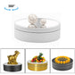 12cm 360 Degree Rotating Turntable Mirror Electric Display Stand Video Shooting Props Turntable, Load: 3kg, 12cm Mirror Black, 12cm Mirror White