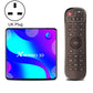 X88 Pro 10 4K Ultra HD Android TV Box with Remote Controller, Android 10.0, RK3318 Quad-Core 64bit Cortex-A53, 4GB+32GB, Support Bluetooth / Dual-Band WiFi / TF Card / USB / AV / Ethernet(UK Plug)