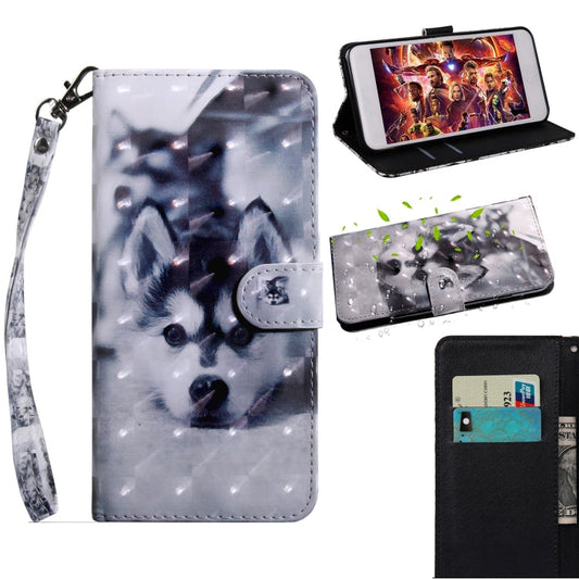 3D Painting Pattern Coloured Drawing Horizontal Flip TPU + PU Leather Case with Holder & Card Slots & Wallet, For Motorola E5 Play, For Motorola E5 Play Go