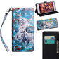 3D Painting Pattern Coloured Drawing Horizontal Flip TPU + PU Leather Case with Holder & Card Slots & Wallet, For Motorola E5 Play, For Motorola E5 Play Go