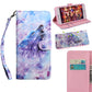 3D Painting Pattern Coloured Drawing Horizontal Flip TPU + PU Leather Case with Holder & Card Slots & Wallet, For Motorola E5 Play, For Motorola E5 Play Go