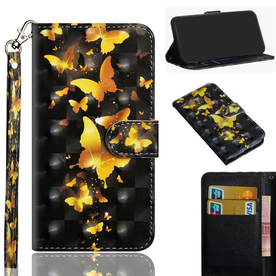 3D Painting Pattern Horizontal Flip TPU + PU Leather Case with Holder & Card Slots & Wallet, For Huawei Honor 8A Pro
