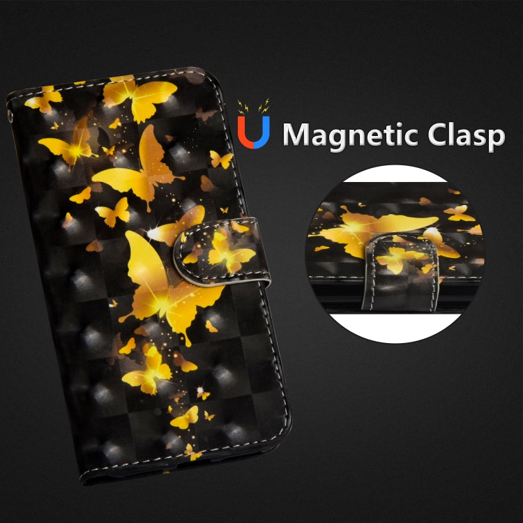3D Painting Pattern Horizontal Flip TPU + PU Leather Case with Holder & Card Slots & Wallet, For Huawei Honor 8A Pro