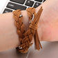 For Fitbit Charge 2 Weave Genuine Leather Replacement Strap Watchband