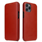 Fierre Shann Business Magnetic Horizontal Flip Genuine Leather Case, For iPhone 12 mini, For iPhone 12 / 12 Pro, For iPhone 12 Pro Max
