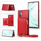 Square Zipper Wallet Bag TPU+PU Back Cover Case with Holder & Card Slots & Wallet & Cross-body Strap, For Samsung Galaxy A90 5G, For Samsung Galaxy Note9, For Samsung Galaxy Note10, For Samsung Galaxy Note10 Pro, For Samsung Galaxy S9                  ...