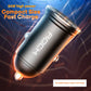 ROCK H11 4.8A 24W Mini Dual USB Car Charger(Black)