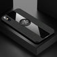XINLI Stitching Cloth Textue Shockproof TPU Protective Case with Ring Holder, For iPhone 8 / 7, For iPhone 8 Plus / 7 Plus, For iPhone X / XS, For iPhone XR