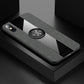 XINLI Stitching Cloth Textue Shockproof TPU Protective Case with Ring Holder, For iPhone 8 / 7, For iPhone 8 Plus / 7 Plus, For iPhone X / XS, For iPhone XR