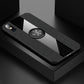 XINLI Stitching Cloth Textue Shockproof TPU Protective Case with Ring Holder, For iPhone 8 / 7, For iPhone 8 Plus / 7 Plus, For iPhone X / XS, For iPhone XR