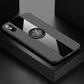 XINLI Stitching Cloth Textue Shockproof TPU Protective Case with Ring Holder, For iPhone 8 / 7, For iPhone 8 Plus / 7 Plus, For iPhone X / XS, For iPhone XR