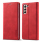 LC.IMEEKE Strong Magnetism Ultra-thin Horizontal Flip Matte TPU + PU Leather Case with Holder & Card Slots & Wallet, For Samsung Galaxy S21 5G, For Samsung Galaxy S21+ 5G, For Samsung Galaxy S21 Ultra 5G