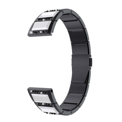 Stainless Steel Diamond Encrusted Replacement Watchbands, For Samsung Galaxy Watch 3 45mm, For Samsung Galaxy Watch Active2 44mm / Watch Active2 40mm / Watch Active, For Samsung Galaxy Watch 3 41mm