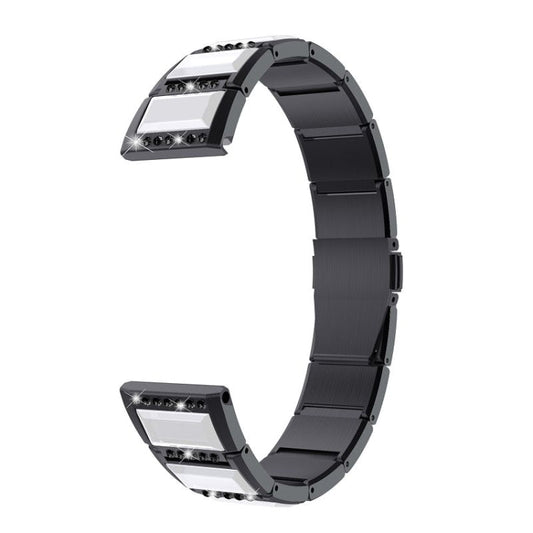Stainless Steel Diamond Encrusted Replacement Watchbands, For Samsung Galaxy Watch 3 45mm, For Samsung Galaxy Watch Active2 44mm / Watch Active2 40mm / Watch Active, For Samsung Galaxy Watch 3 41mm